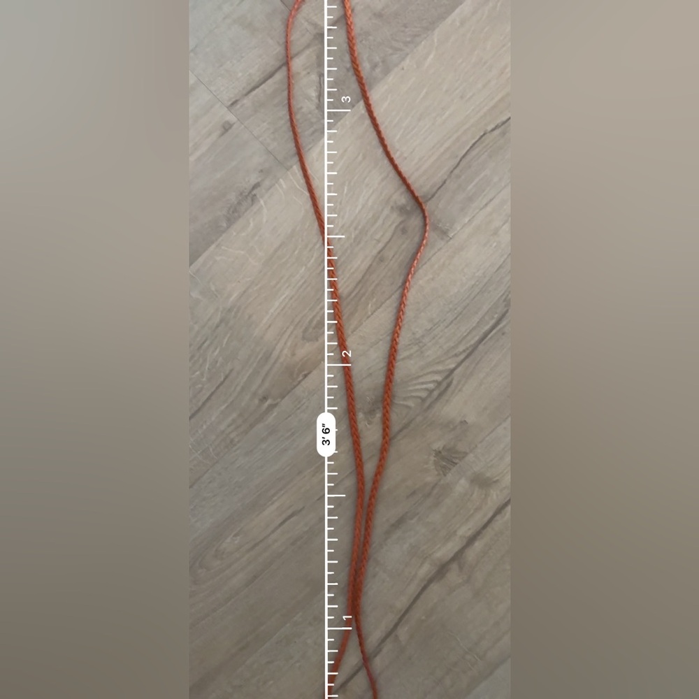 Bogner Vintage women’s multi size single braided leather skinny thin tie belts - Picture 5 of 9